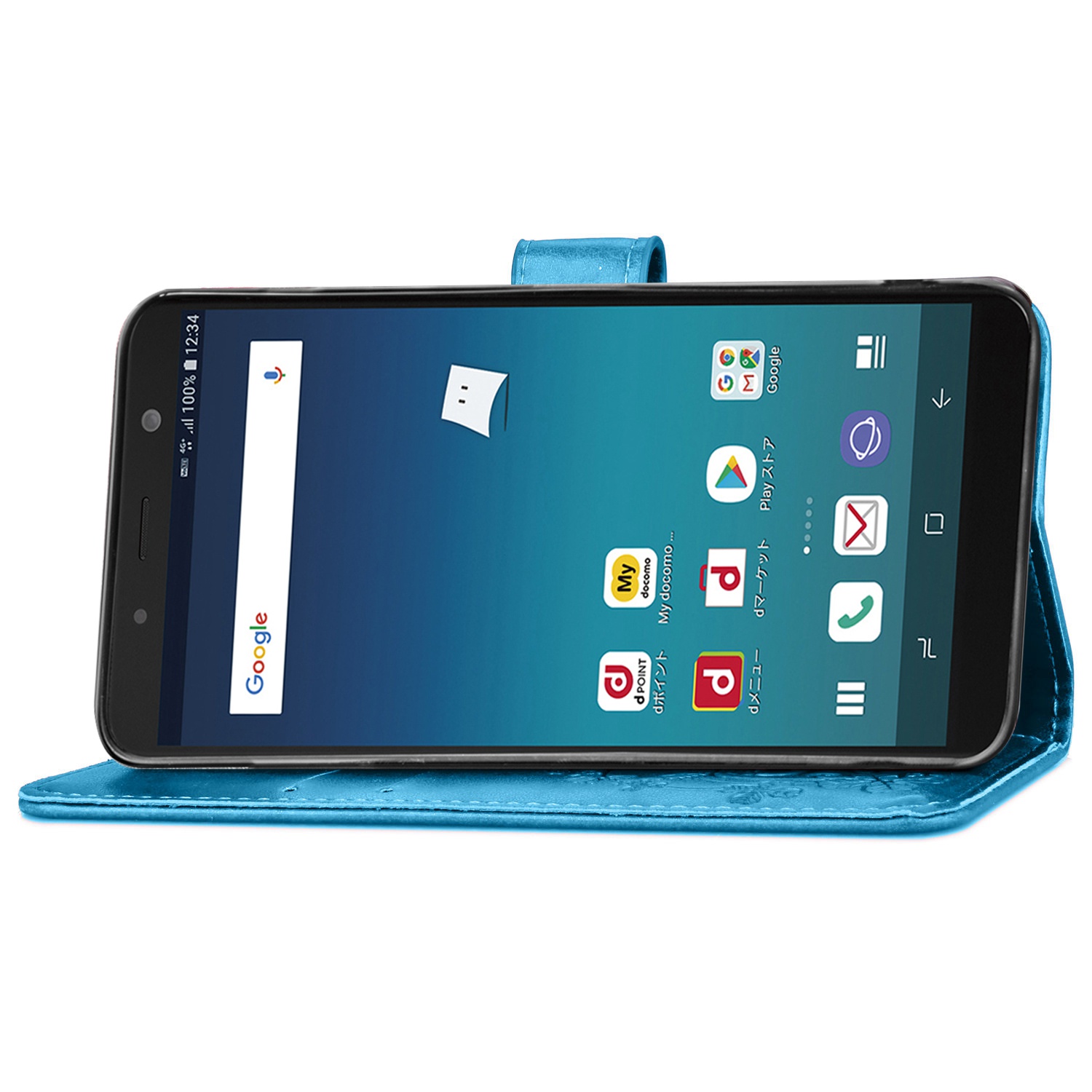 Samsung Galaxy J4+ Case,Premium PU Leather Flip Wallet Cover Shell with Folding Kickstand