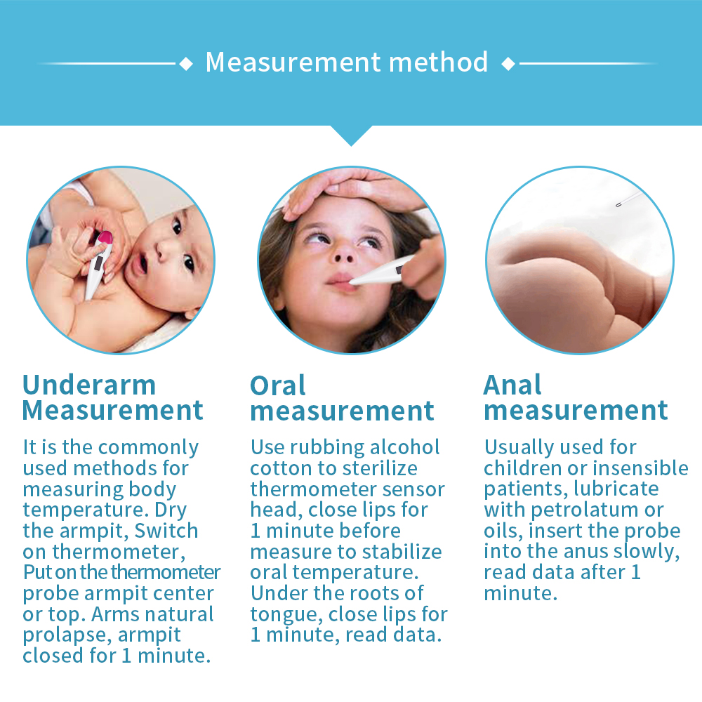 Ready Stock Electronic thermometer Digital LCD Thermometer Fever Thermometer  for Child/Adult/Baby