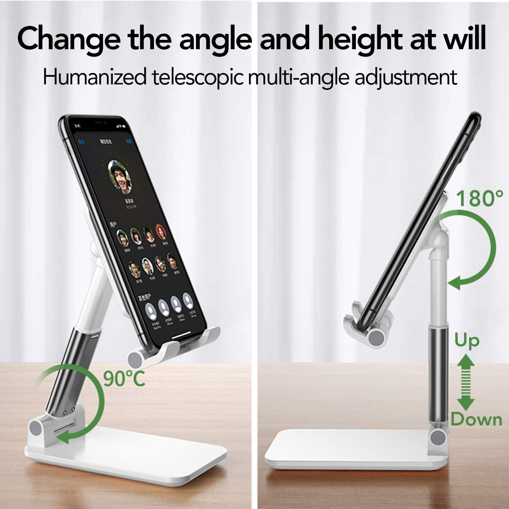 Universal Desktop Mobile Phone Holders Metal Tablet Mounts Table Foldable Extendable Phone Stands