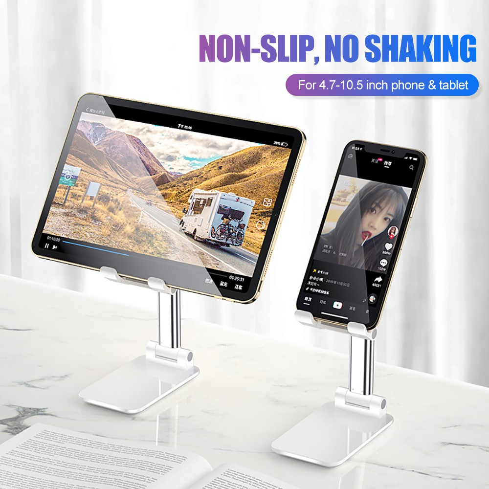 Universal Desktop Mobile Phone Holders Metal Tablet Mounts Table Foldable Extendable Phone Stands