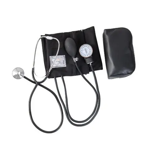 Medical Sphygmomanometer Aneroid Manual Arm Blood Pressure Monitor Aneroid Sphygmomanometer With Cuff Stethoscope