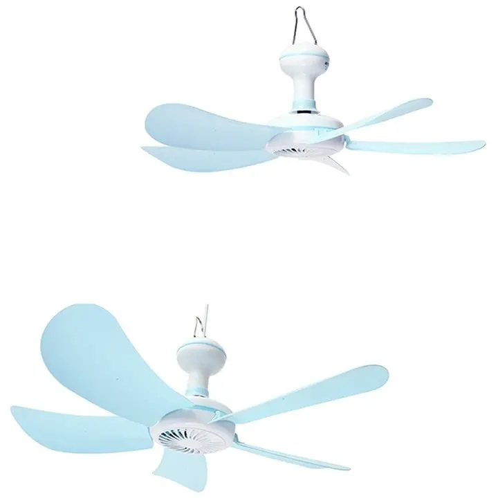 Mini Silent Five-leaf Ceiling Fan BLUE