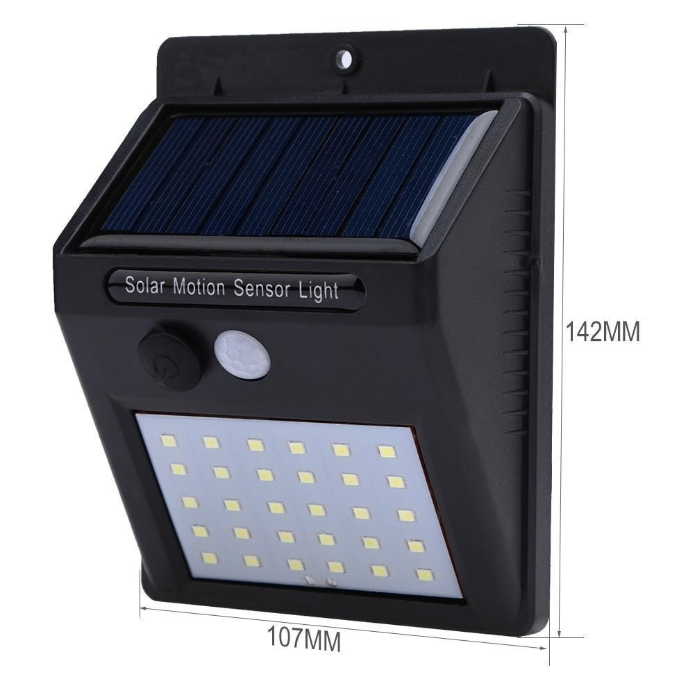 5pcs/set —— 30 LED Solar Powered Wall Light Motion Sensor Outdoor Security Yard Wall Waterproof Lamps