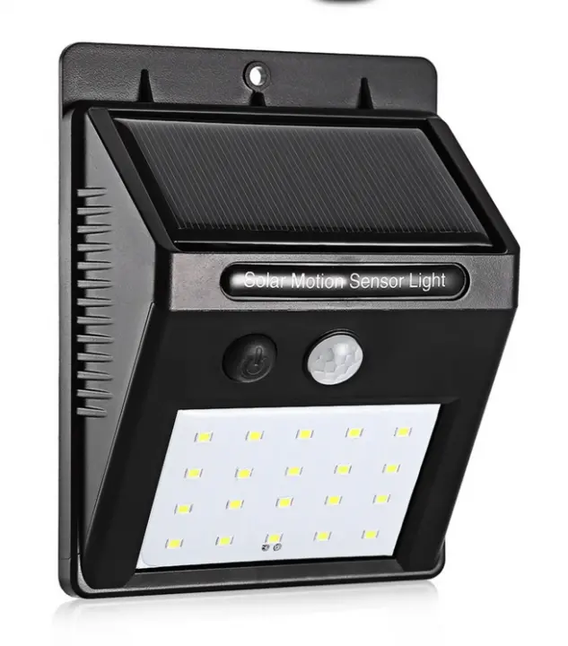 30LED Solar Power Wall Light Outdoor Waterproof Energy Saving Yard Path Home Garden Security Lamp black 124mm 0.65w