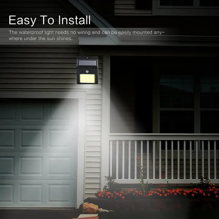 30LED Solar Power Wall Light Outdoor Waterproof Energy Saving Yard Path Home Garden Security Lamp black 124mm 0.65w