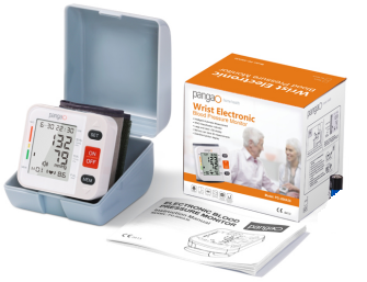 Orange backlight Wrist Digital Blood Pressure Monitor Watch Automatic Sphygmomanometer  Pulse Rate Heart Beat Rate Meter  USB rechargeable battery