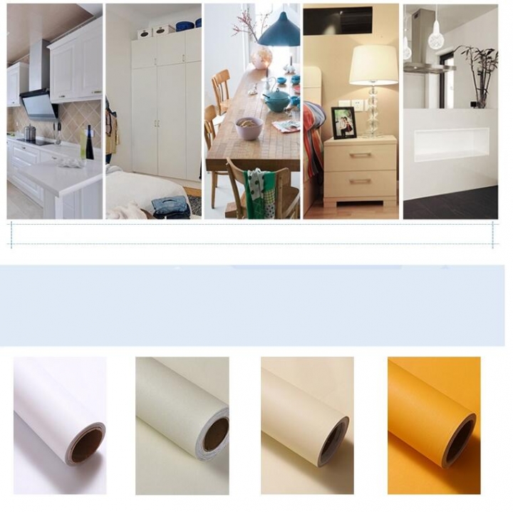 DIY Decorative Film Wardrobe Kitchen Cabinets Waterproof Wall Stickers PVC Self Adhesive Wallpaper