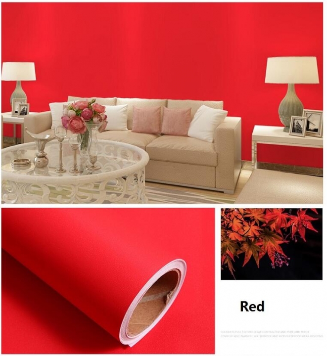 DIY Decorative Film Wardrobe Kitchen Cabinets Waterproof Wall Stickers PVC Self Adhesive Wallpaper