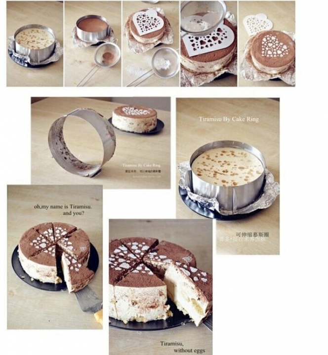 Retractable Stainless Steel Circle Mousse Ring  Set Size Shape Adjustable Bakeware Fondant Cake Mold
