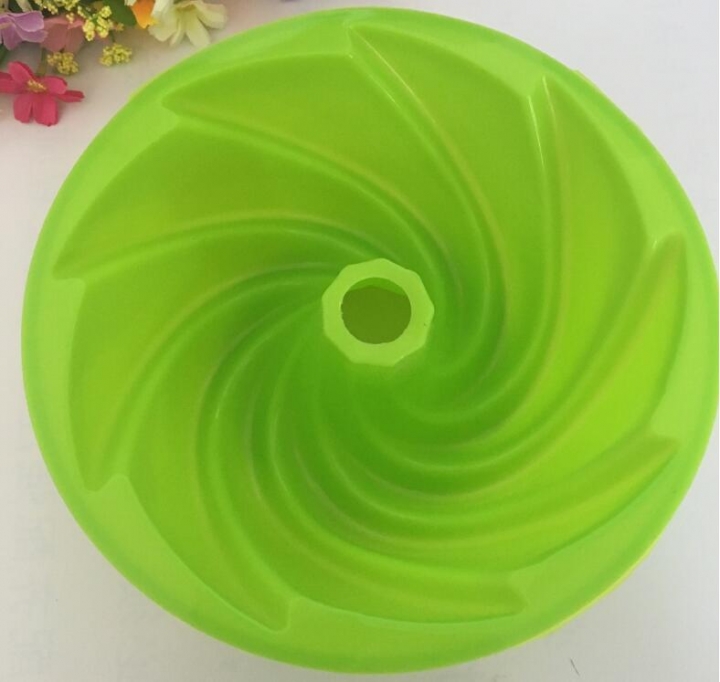 WALFOS Food Grade  Swirl Shape Silicone Butter Cake Mould Baking form Tool Bakery baking dish