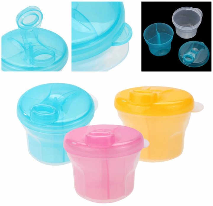 1pcs 3 Layer Rotary Milk Powder Box Safety Storage  Container  Portable Tank Baby Food Storage