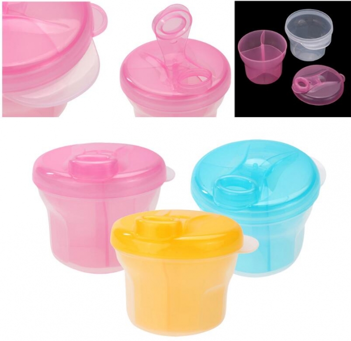1pcs 3 Layer Rotary Milk Powder Box Safety Storage  Container  Portable Tank Baby Food Storage