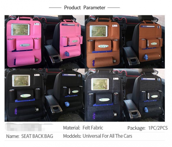 Car Seat Back Storage Organizer Travel Box Pocket l Stowing Tidying Protector Kids   Accessoires