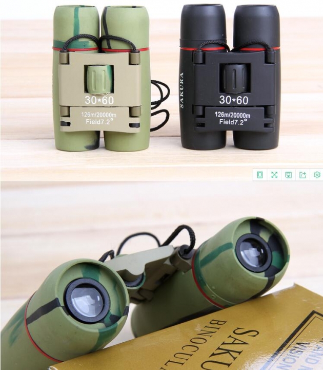 Telescope 30x60 Folding Binoculars with Low Light Vision for outdoor bird watch travell hunt camp