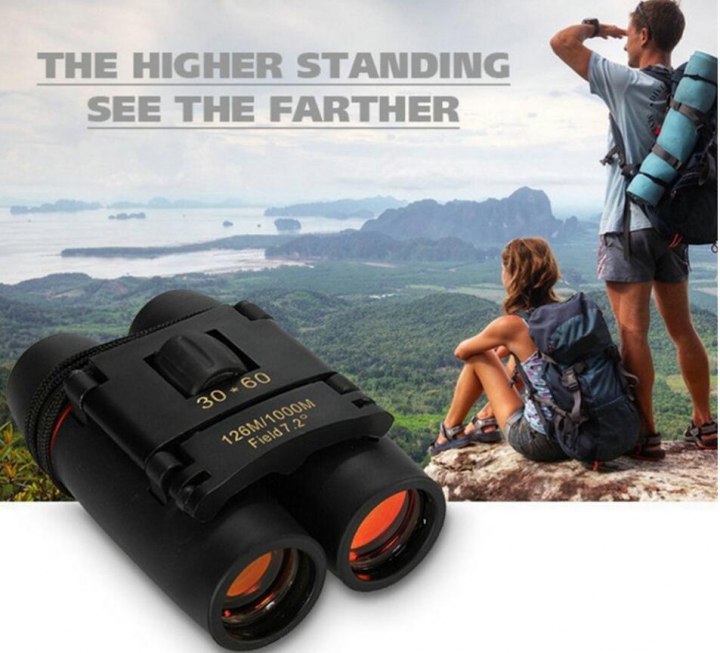 Telescope 30x60 Folding Binoculars with Low Light Vision for outdoor bird watch travell hunt camp