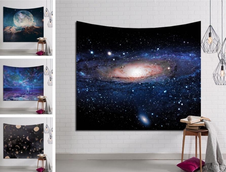 Galaxy Hanging Wall Tapestry Hippie Retro Home Decor Yoga Beach Towel 150x130cm/200x150cm