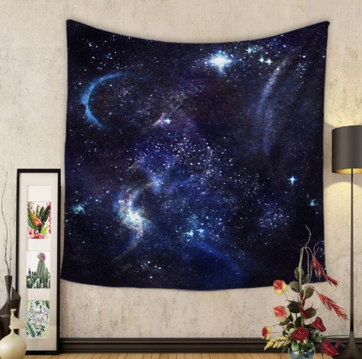 Galaxy Hanging Wall Tapestry Hippie Retro Home Decor Yoga Beach Towel 150x130cm/200x150cm