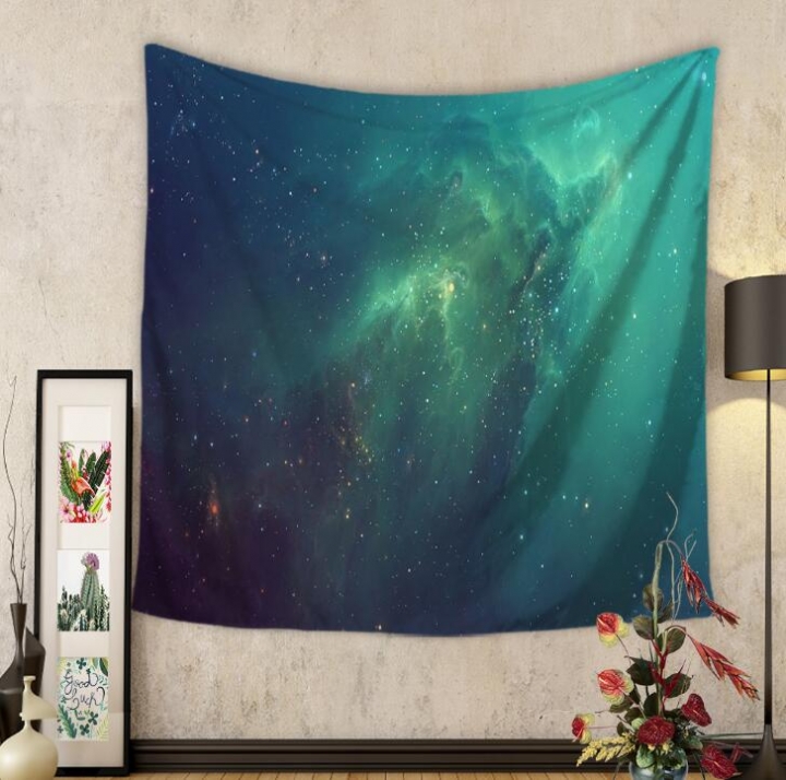 Galaxy Hanging Wall Tapestry Hippie Retro Home Decor Yoga Beach Towel 150x130cm/200x150cm
