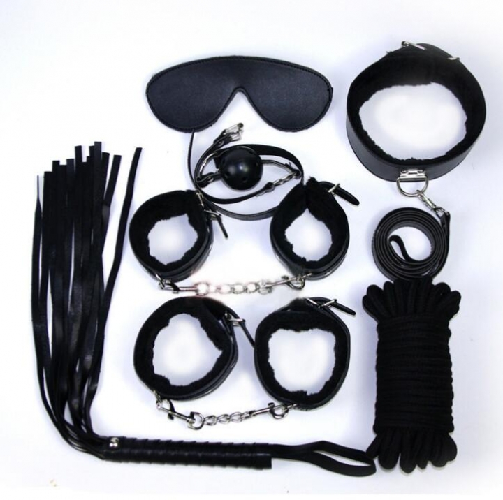 Products 7Pcs/Set BDSM Bondage Set Leather Fetish Adult Games for Couples Slave Game