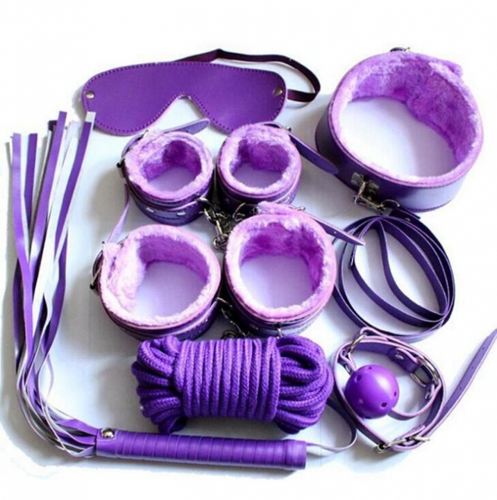 Products 7Pcs/Set BDSM Bondage Set Leather Fetish Adult Games for Couples Slave Game