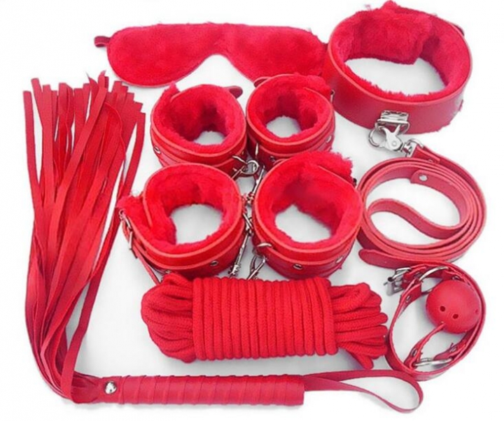 Products 7Pcs/Set BDSM Bondage Set Leather Fetish Adult Games for Couples Slave Game