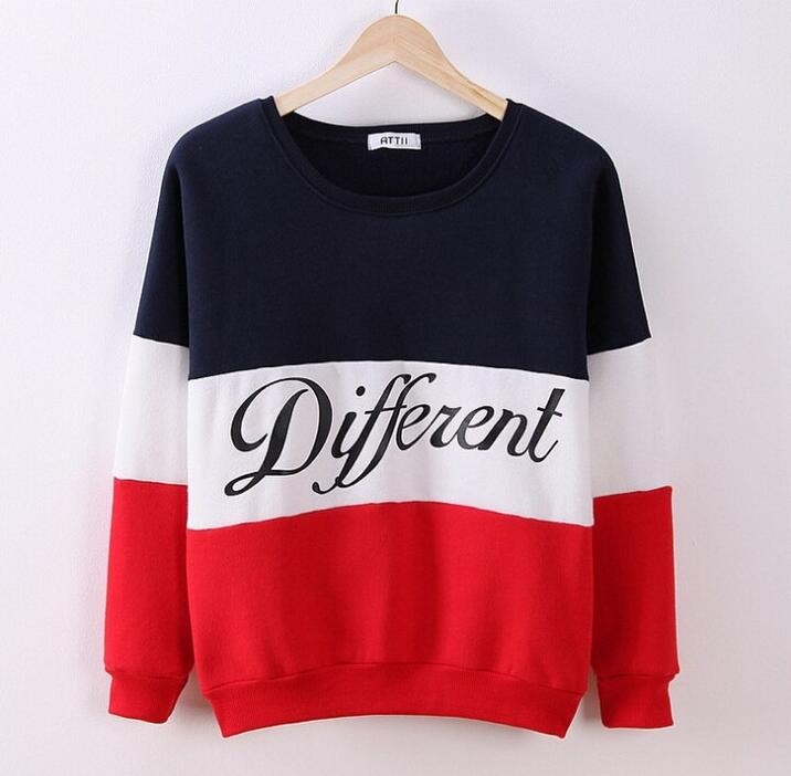 2019 Autumn winter women fleeve hoodies printed letters Different casual sweatshirt hoody sudaderas