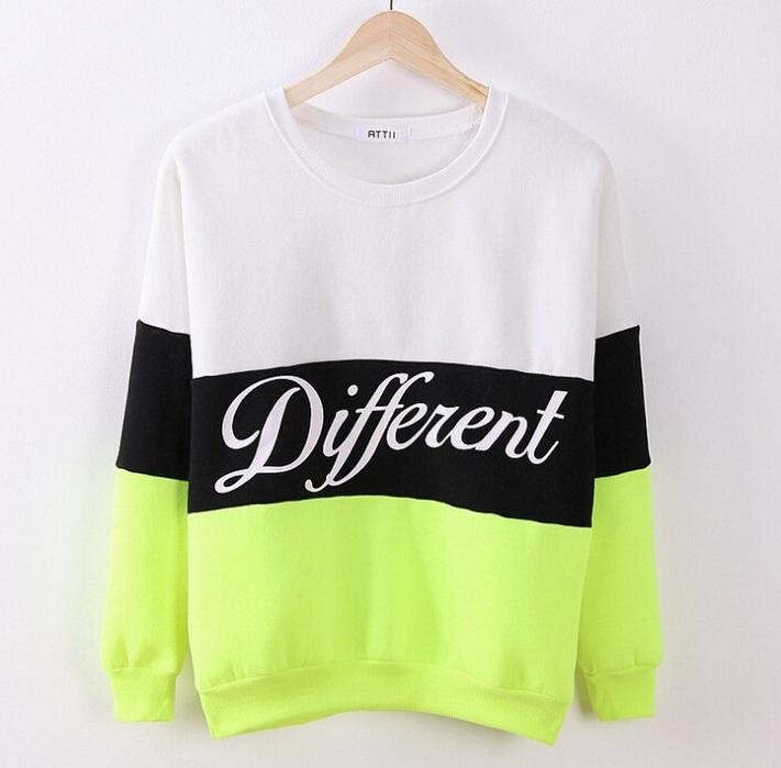 2019 Autumn winter women fleeve hoodies printed letters Different casual sweatshirt hoody sudaderas
