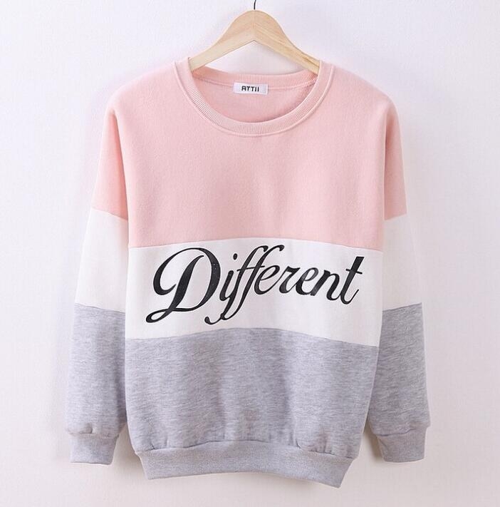 2019 Autumn winter women fleeve hoodies printed letters Different casual sweatshirt hoody sudaderas