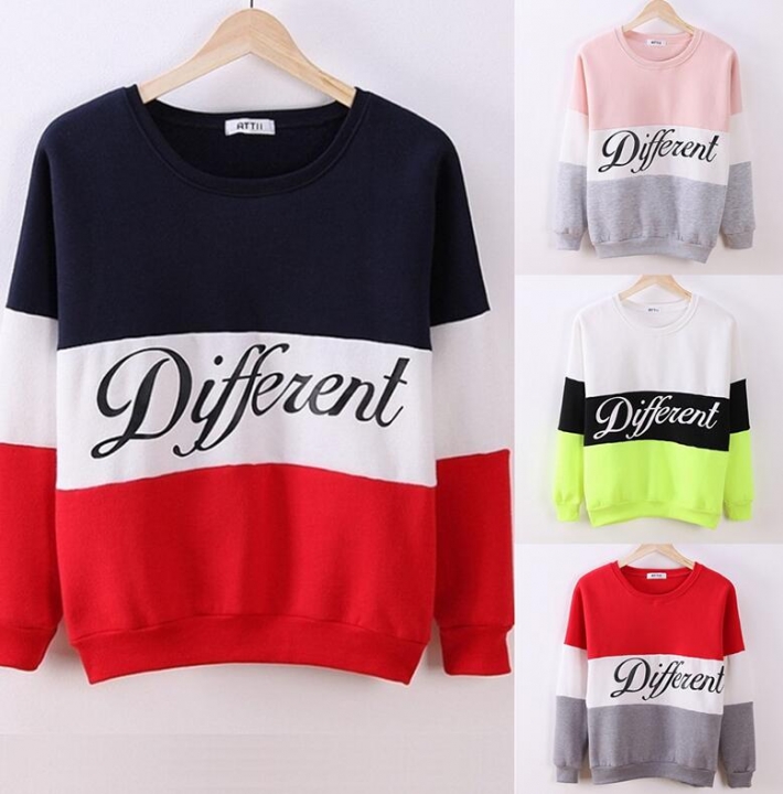 2019 Autumn winter women fleeve hoodies printed letters Different casual sweatshirt hoody sudaderas