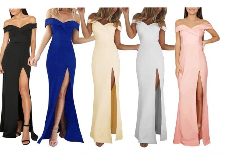 Women Evening Sexy Formal Party Dresses  long Off shoulder beach summer maxi dress vestidos de festa