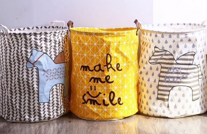 Laundry Basket Storage 40*50cm Large Basket For Toy Washing Basket Dirty Clothes Sundries Storage