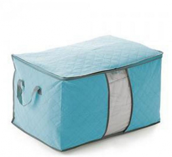 Qualify Storage Bag Portable Organizer Non Woven Underbed Pouch Box Bamboo Clothing Storaging Bag