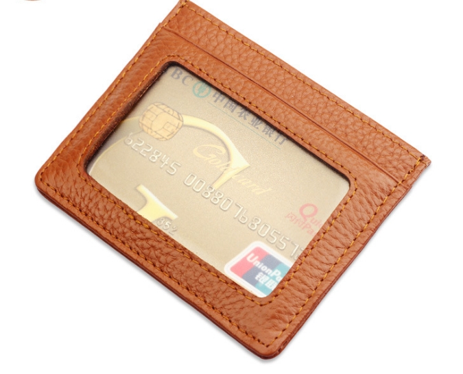 Super Slim Soft Genuine Leather Card Holder Credit Card Holder Card Case Organizer Mini Men Wallets