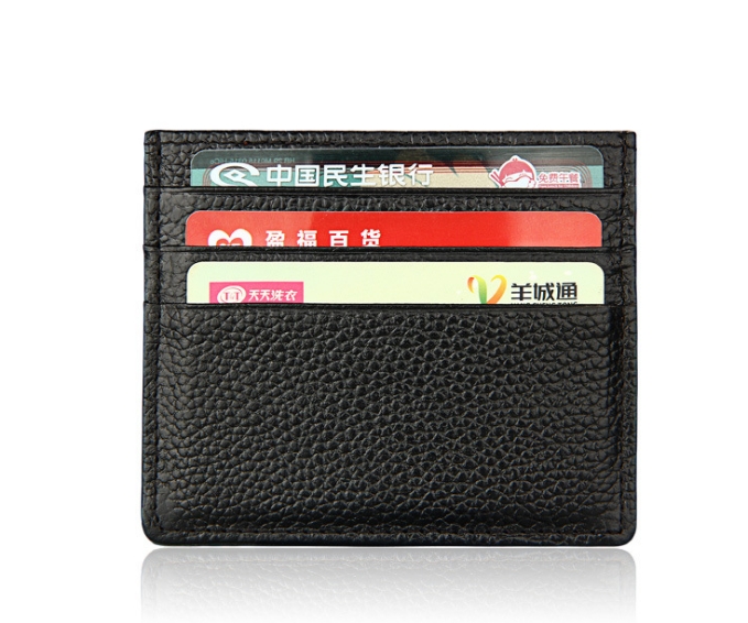 Super Slim Soft Genuine Leather Card Holder Credit Card Holder Card Case Organizer Mini Men Wallets