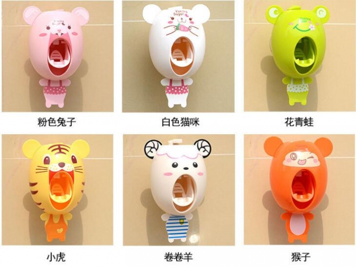 1 Set Creative Automatic Plastic Lazy Toothpaste Dispenser Squeezer Bathroom Bathing Accessories