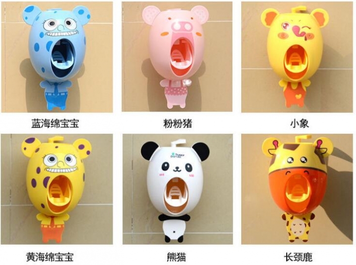 1 Set Creative Automatic Plastic Lazy Toothpaste Dispenser Squeezer Bathroom Bathing Accessories