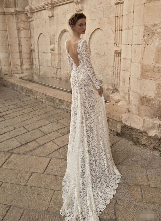 Robe De Soiree Lace Beading Sexy Backless Long Evening  Bride Banquet Elegant Floor-length Dress