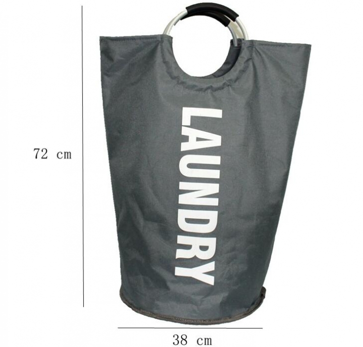 Large Capacity Collapsible Laundry Basket Alloy Handles Durable Waterproof Oxford Laundry Hamper