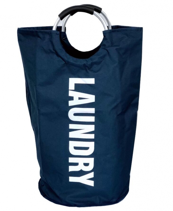 Large Capacity Collapsible Laundry Basket Alloy Handles Durable Waterproof Oxford Laundry Hamper