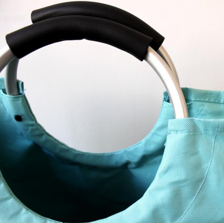 Large Capacity Collapsible Laundry Basket Alloy Handles Durable Waterproof Oxford Laundry Hamper