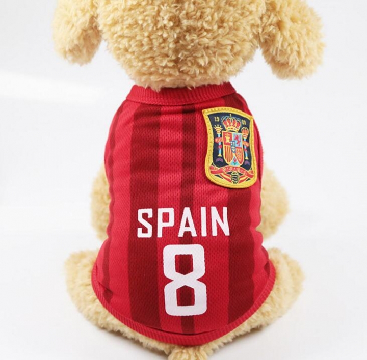 Sports Dog Vest Cat Shirt Pet Clothing Cotton Sweatshirt Football Jersey Dog Clothes For Dogs XS-6XL
