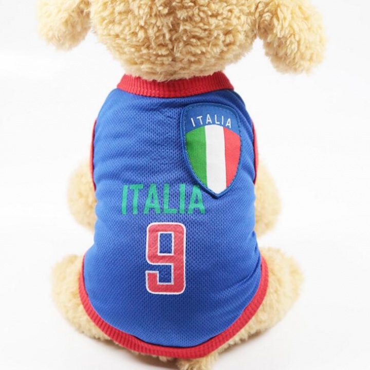 Sports Dog Vest Cat Shirt Pet Clothing Cotton Sweatshirt Football Jersey Dog Clothes For Dogs XS-6XL