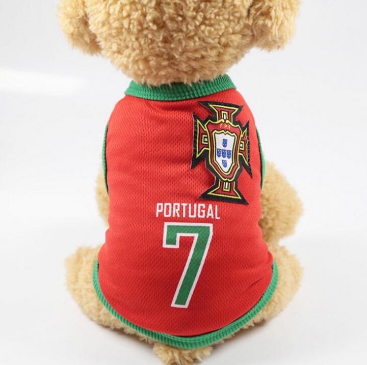 Sports Dog Vest Cat Shirt Pet Clothing Cotton Sweatshirt Football Jersey Dog Clothes For Dogs XS-6XL