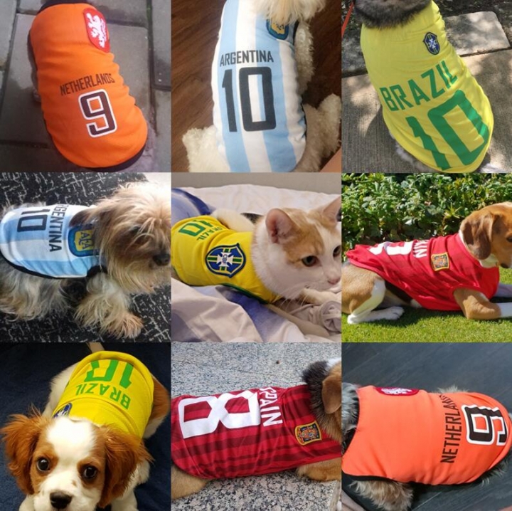 Sports Dog Vest Cat Shirt Pet Clothing Cotton Sweatshirt Football Jersey Dog Clothes For Dogs XS-6XL