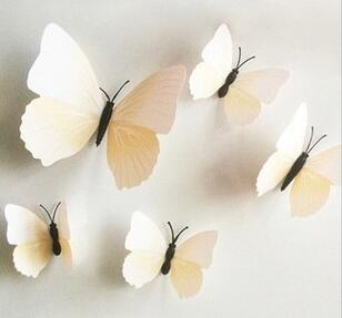 Qualified Wall Stickers12pcs Decal Wall Stickers Home Decorations 3D Butterfly Rainbow PVC Wallpaper