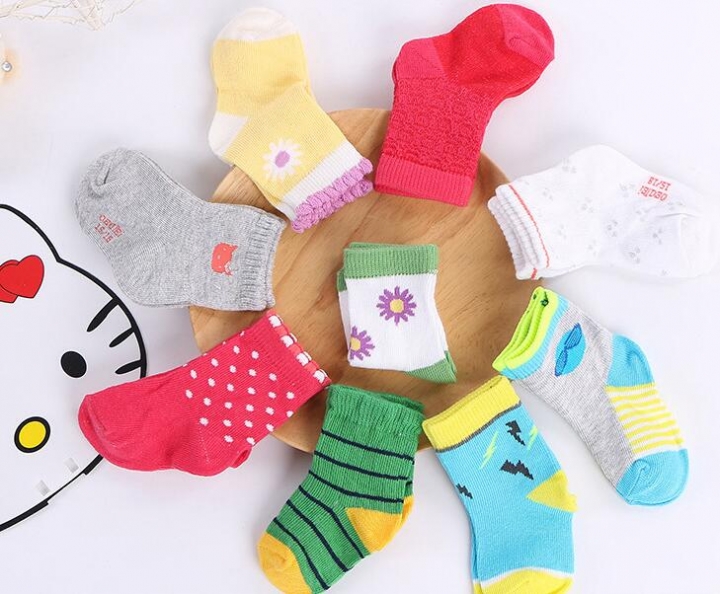 2019 10Pairs Socks Baby New Born Boy Girl cotton Winter Baby Socks Floor Children Socks