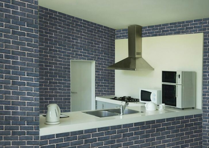 Rustic Vintage 3D Faux Brick Wallpaper Roll Vinyl PVC Retro Industrial Loft Wall Paper  Washable