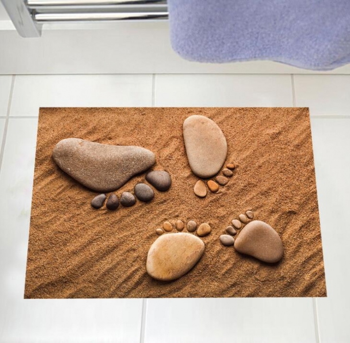 New 3D Labels On Floor Poster Wall Sticker Pebbles Anti-skid Floor Stickers Home Decor Accessories