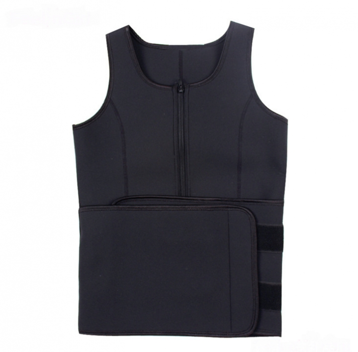 NEW Neoprene Sauna Vest Body Shaper Slimming Waist Trainer Shapewear Adjustable Sweat Belt Corset