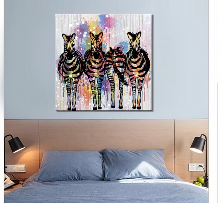 Canvas Painting Wall Art Pictures prints colorful frog on canvas no frame home decor Wall poster